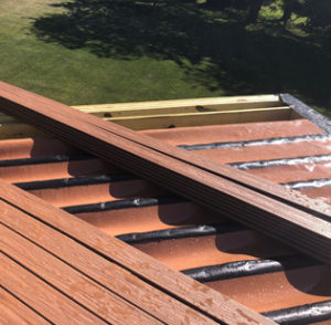 Trex RainEscape deck drainage system