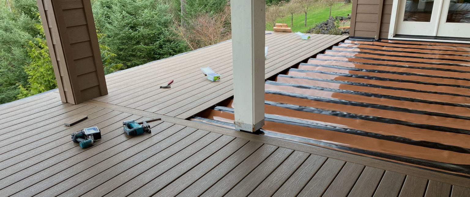 Under Deck Drainage System for Existing Decks Trex RainEscape
