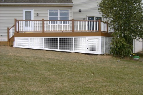 33 Inexpensive Deck Skirting Ideas Trex Rainescape 6856