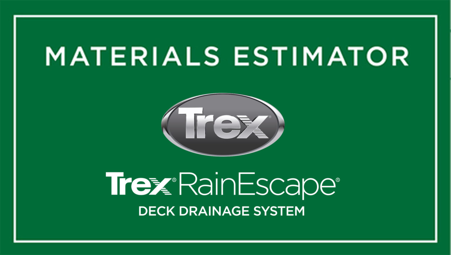 Trex RainEscape UnderDeck Drainage System